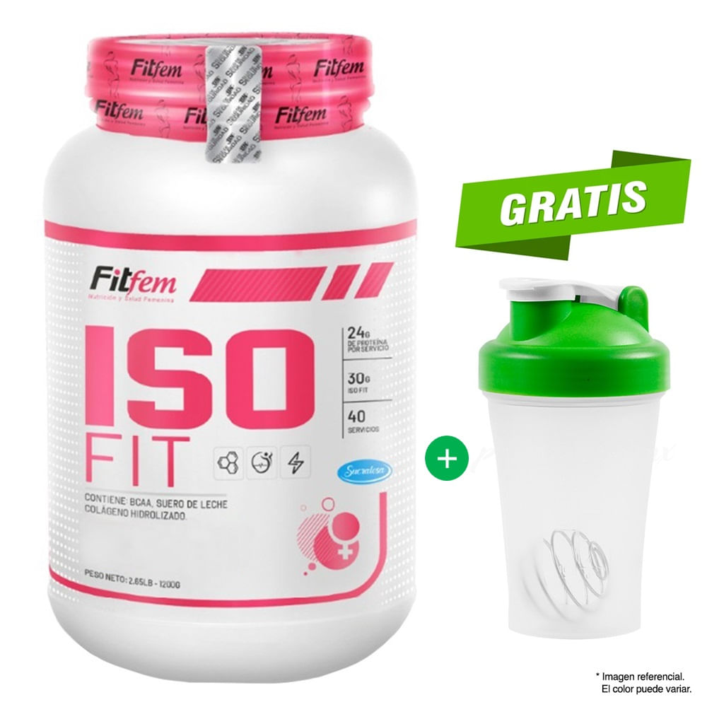 Proteína Fitfem IsoFit 1.1 Kg Chocolate + Shaker