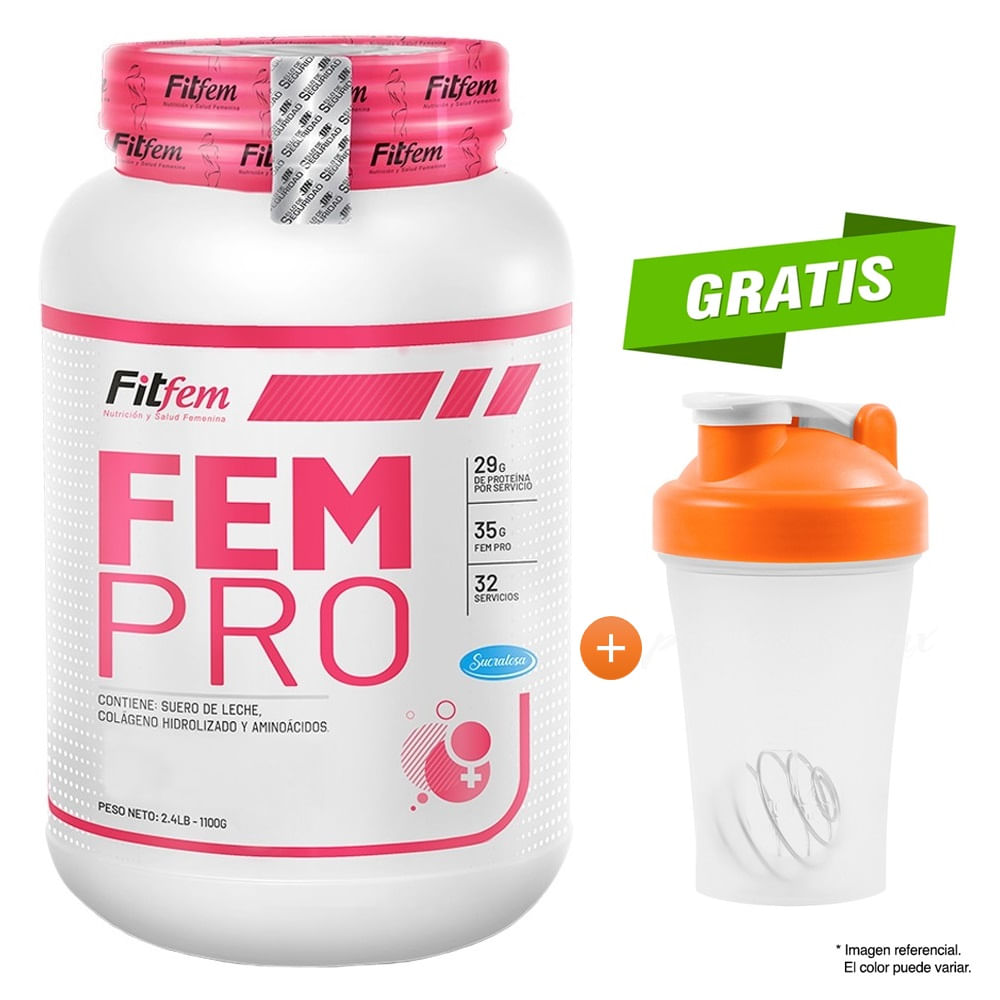 FEM PRO 1.1 KG PROTEÍNA FITFEM CHOCOLATE + REGALO