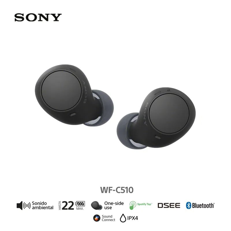 Audífonos Bluetooth SONY WF-C510 True Wireless Negro