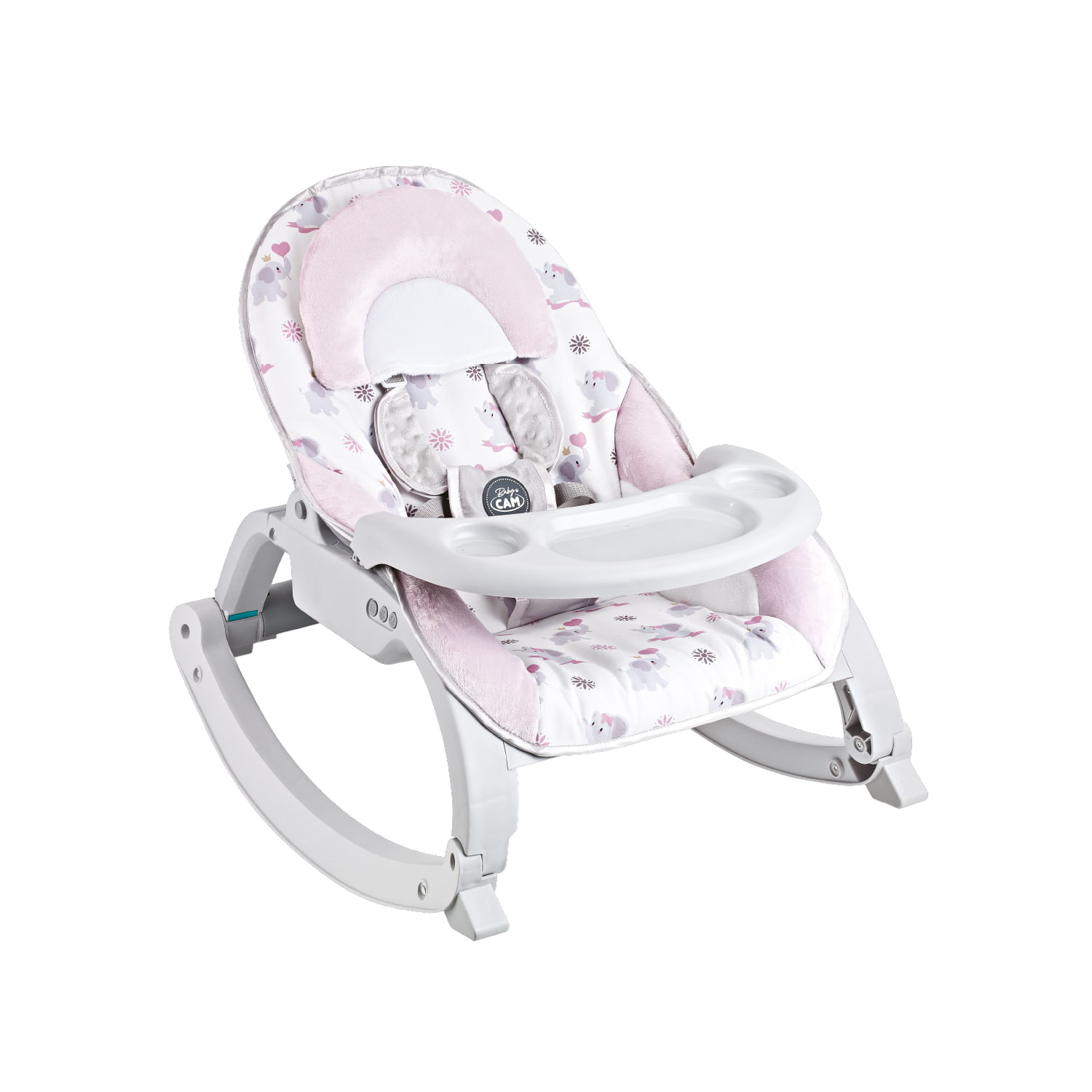 Silla Mecedora Baby Bouncer Baby Cam Rosado