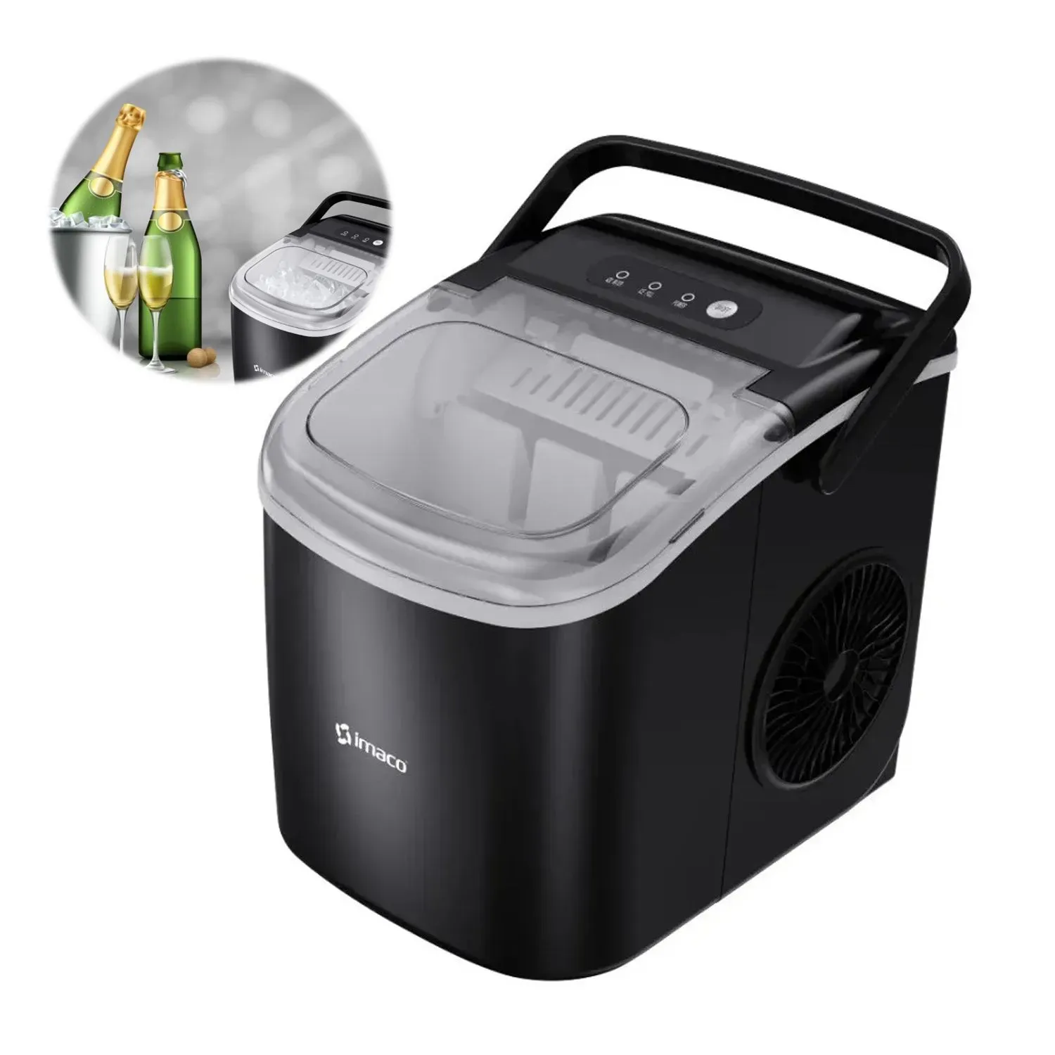 Máquina para hacer Hielo Imaco IMK1209 90W 1.2 Litros