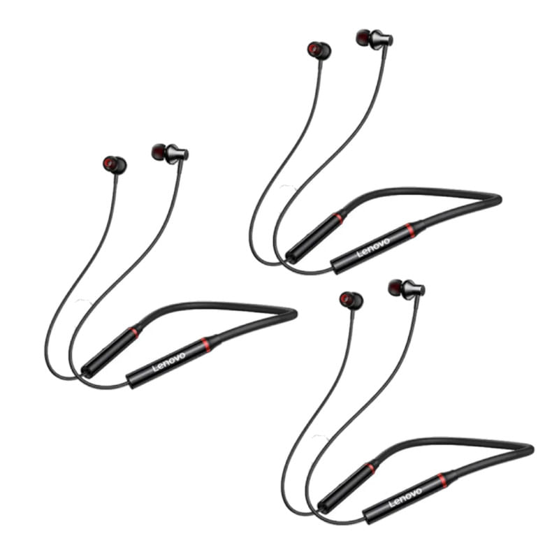 Audífono Deportivos Bluetooth Lenovo HE05X Pack x 3 UNIDADES