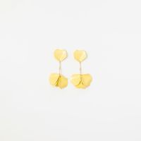 Aretes Mujer Sfera Ramillete Esmalte Amarillo