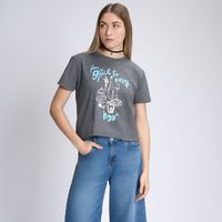 Polo Mujer Basico Crop Print Mes