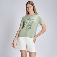 Polo Mujer Basico Crop Print Mes