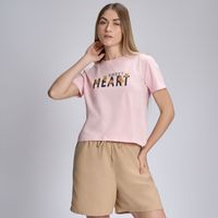 Polo Mujer Hypnotic Basico Crop Print Mes Palo Rosa