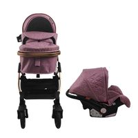 Coche Para Bebé Travel System Baby Cam Galaxy Rosado