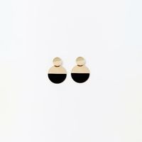 Aretes Mujer Sfera Rnd Con Stones Hng Oro