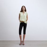 Blusa Mujer Sfera S/M Romantica Verde Esmeralda