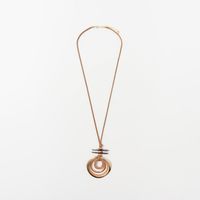 Collar Mujer Sfera  Aro Resinas Marrón