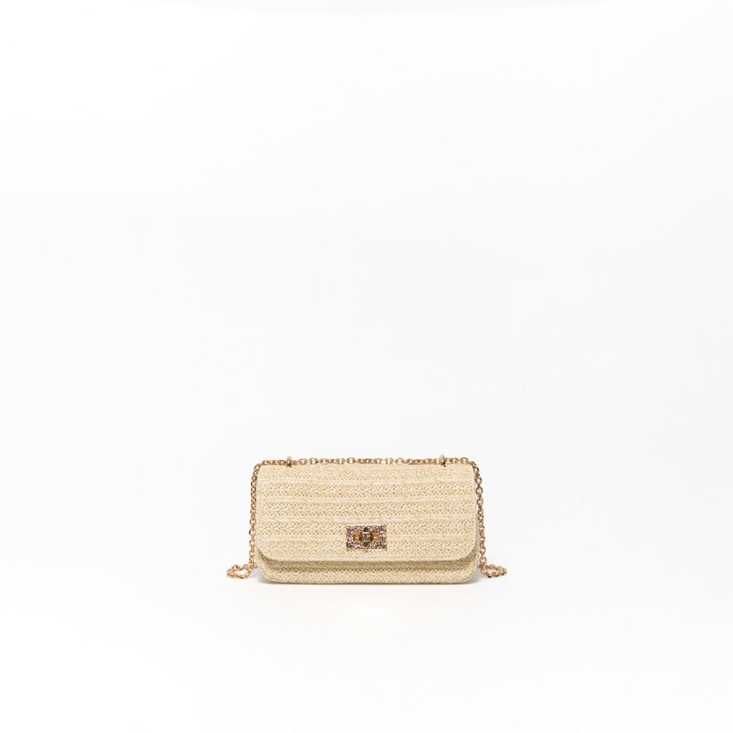 Bolso Mujer Sfera Crossbody Rafia Crudo Crudo