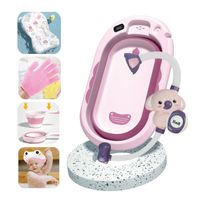 Tina De Baño Para Bebé Con Regadera Baby Cam Splash Rosa