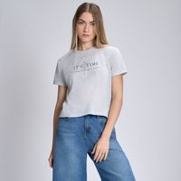 Polo Mujer Basico Crop Print Mes