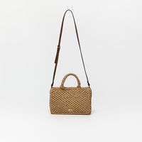 Bolso Mujer Sfera Bandolera Rústica Cuadrada Camel