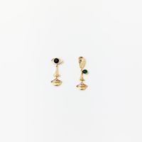 Set Mujer Sfera 3 Pend Aro+Brillo+Perla Oro