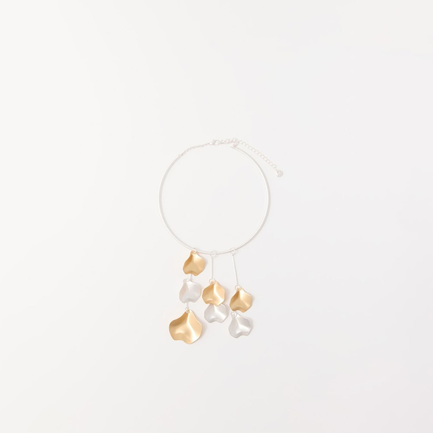Collar Mujer Sfera Trenza Pza Met Vimal Plomo