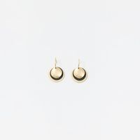 Aretes Mujer Sfera Largas Charms Str Mx Negro