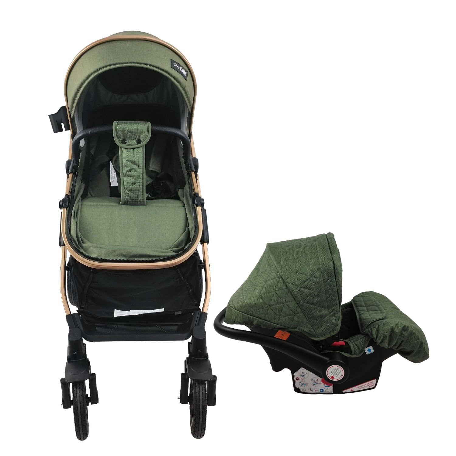 Coche Para Bebé Travel System Baby Cam Galaxy Verde