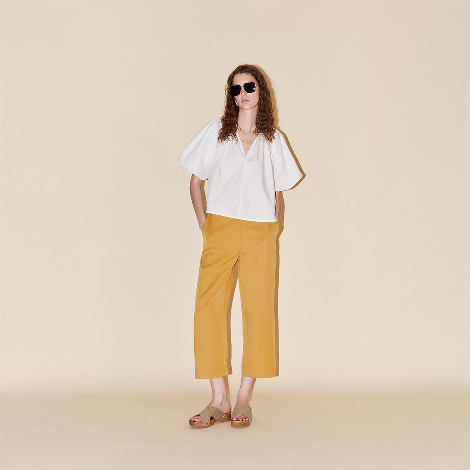Blusa Mujer Sfera Popelin Blanco