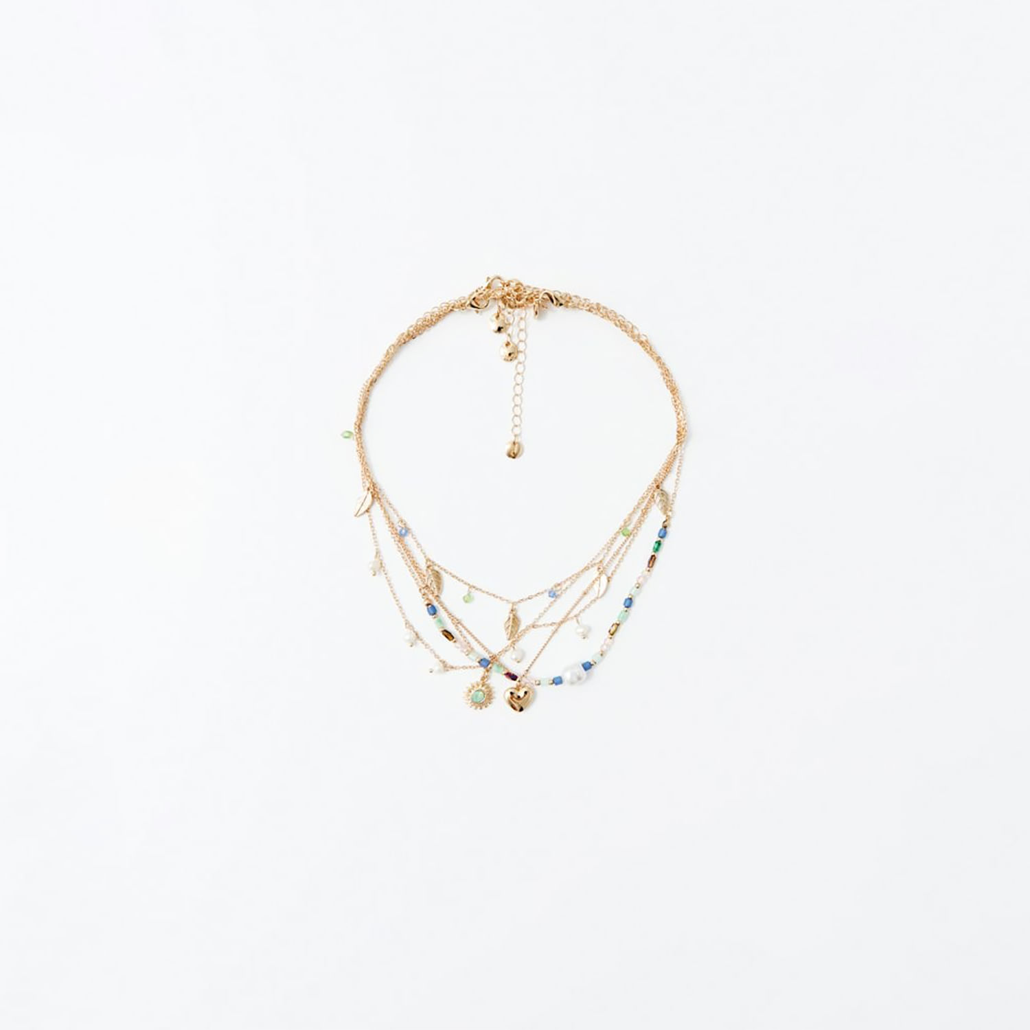 Collar Mujer Sfera Pzas Verdes Indian Jew Multicolor