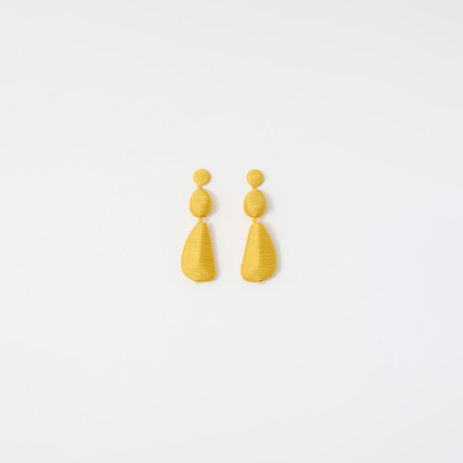 Set Mujer Sfera 2 Pendientes Red Etnicos Mx Amarillo