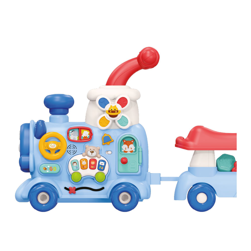 Correpasillos Baby Walker Train Baby Cam Azul