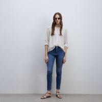 Jean Mujer Sfera High Rise Skinny Ankle Azul