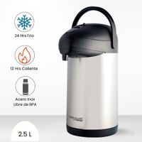 THERMOS Termo Sifon Air Pump Pot 2.5 LT Ampoya de Acero