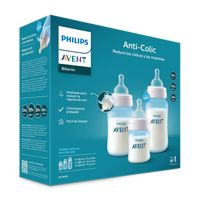 Set Biberones Philips Avent Anticolic Triple Pack Azul