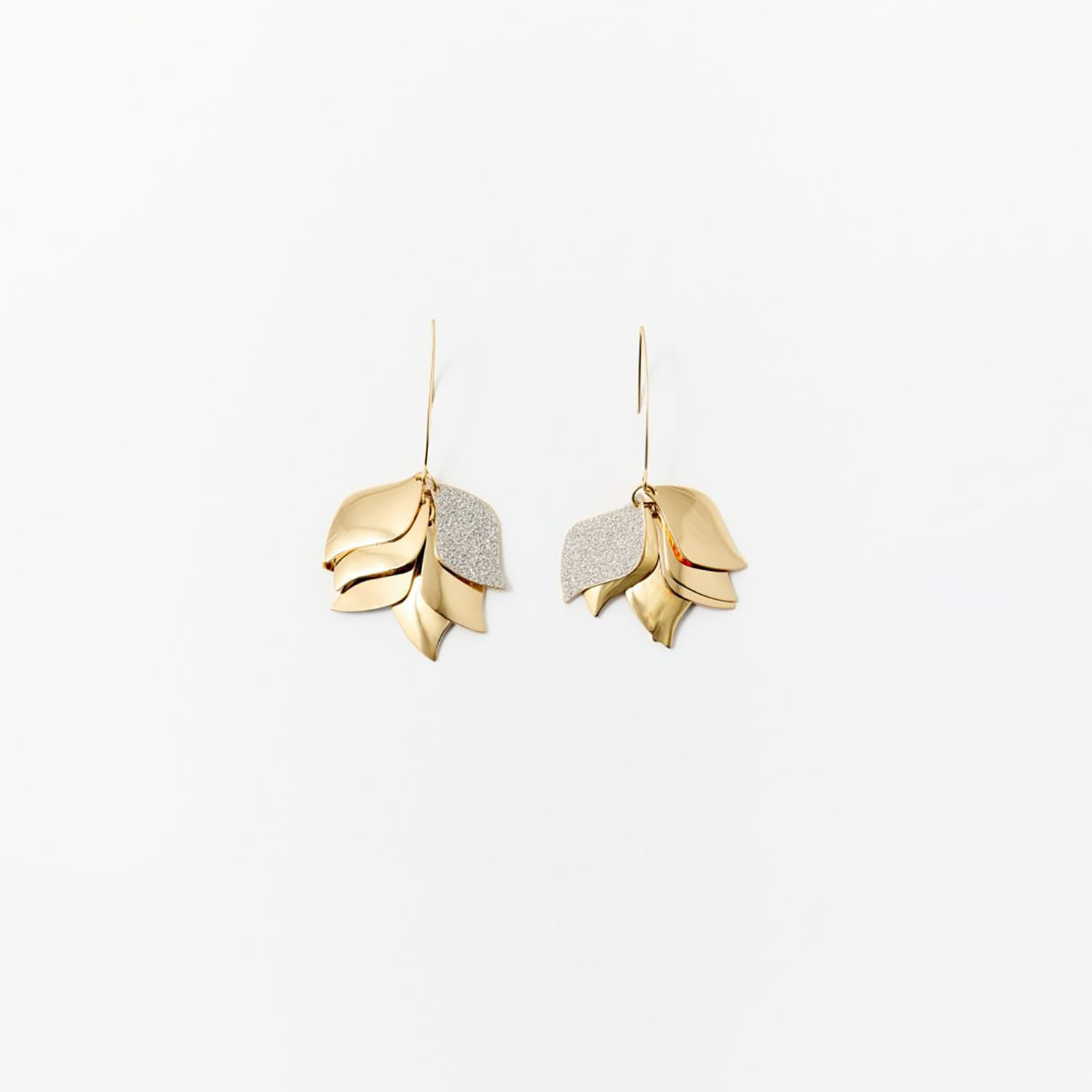 Aretes Mujer Sfera Largo Oro Qtl Mx Oro