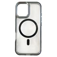 PREVENTA: Case iBox para iPhone 17 Metal Glow, con MagSafe para carga inalámbrica, soporte en cámara, negro