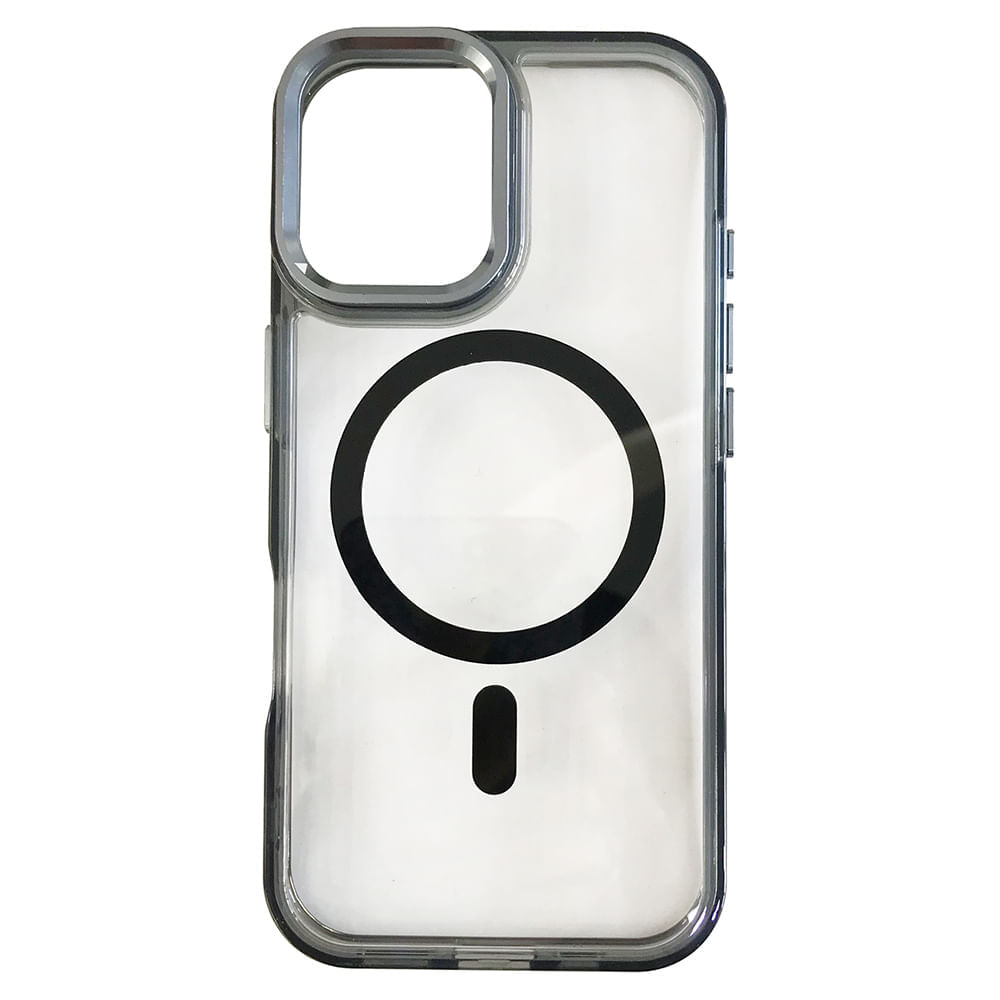 PREVENTA: Case iBox para iPhone 17 Metal Glow, con MagSafe para carga inalámbrica, soporte en cámara, negro