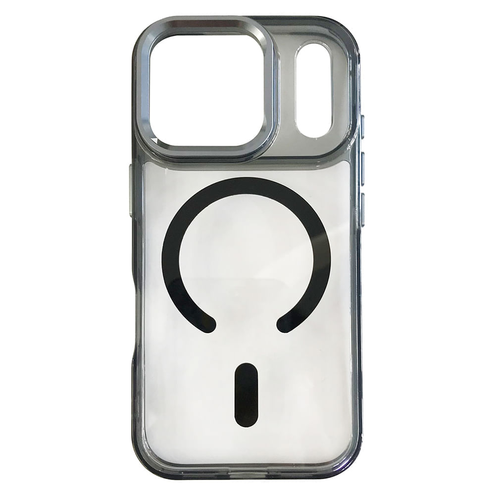 PREVENTA: Case iBox para iPhone 17 Pro Metal Glow, con MagSafe para carga inalámbrica, soporte en cámara, negro