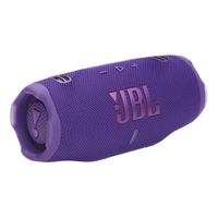 Parlante Bluetooth JBL Charge 6 resistente al agua IP68, batería hasta 24 horas, puerto USB-C, diseño portátil, morado