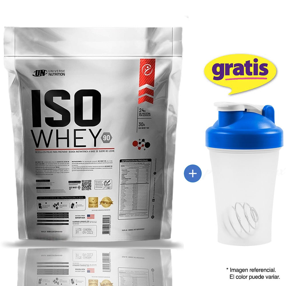 PROTEÍNA ISOLATADA ISO WHEY DE 5KG CHOCOLATE MÁS SHAKER