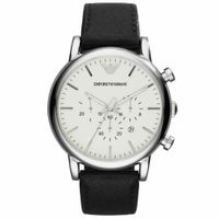 Reloj Emporio Armani Luigi Ar1807 Genuino Para Caballero Negro Plateado Blanco