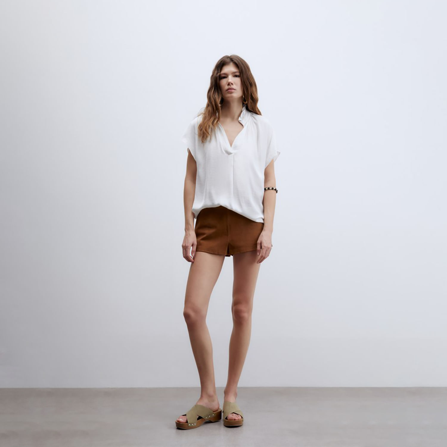 Blusa Mujer Sfera Piedras Small Blanco