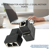 adaptador RJ45 1 a 2 Formas de doble puerto CAT5 / 6 cable Ethernet