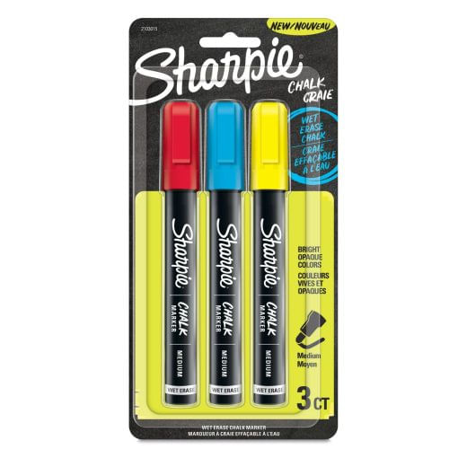 Resaltador Sharpie Tiza líquida borrable x3 2175440 - !OFERTA!
