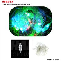 Luces de navidad led guirnalda navideña decorativas 2.60 mts