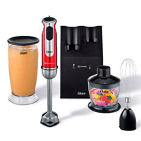 Batidora Oster® de Inmersión con Accesorios FPSTHB2801 051 Rojo - 800W !OFERTA!