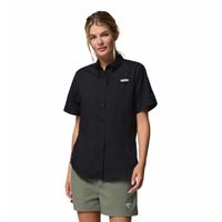 Blusa Para Mujer Manga Corta PFG Tamiami™ II Negra Vestuario