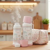 TERMOS PARA BEBE THERMOS KIT NIÑA VOGUE 2 PZAS 1 L + 500ML