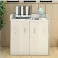Librero Moderno 4 cajones en vertical c/u con ruedas Piero color Blanco TU MESITA