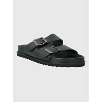 Sandalia Para Mujer Cuero Varana Negro Hush Puppies