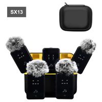 Micrófonos inalámbricos SX13 4 hablantes para Android, IOS, cámaras y equipos