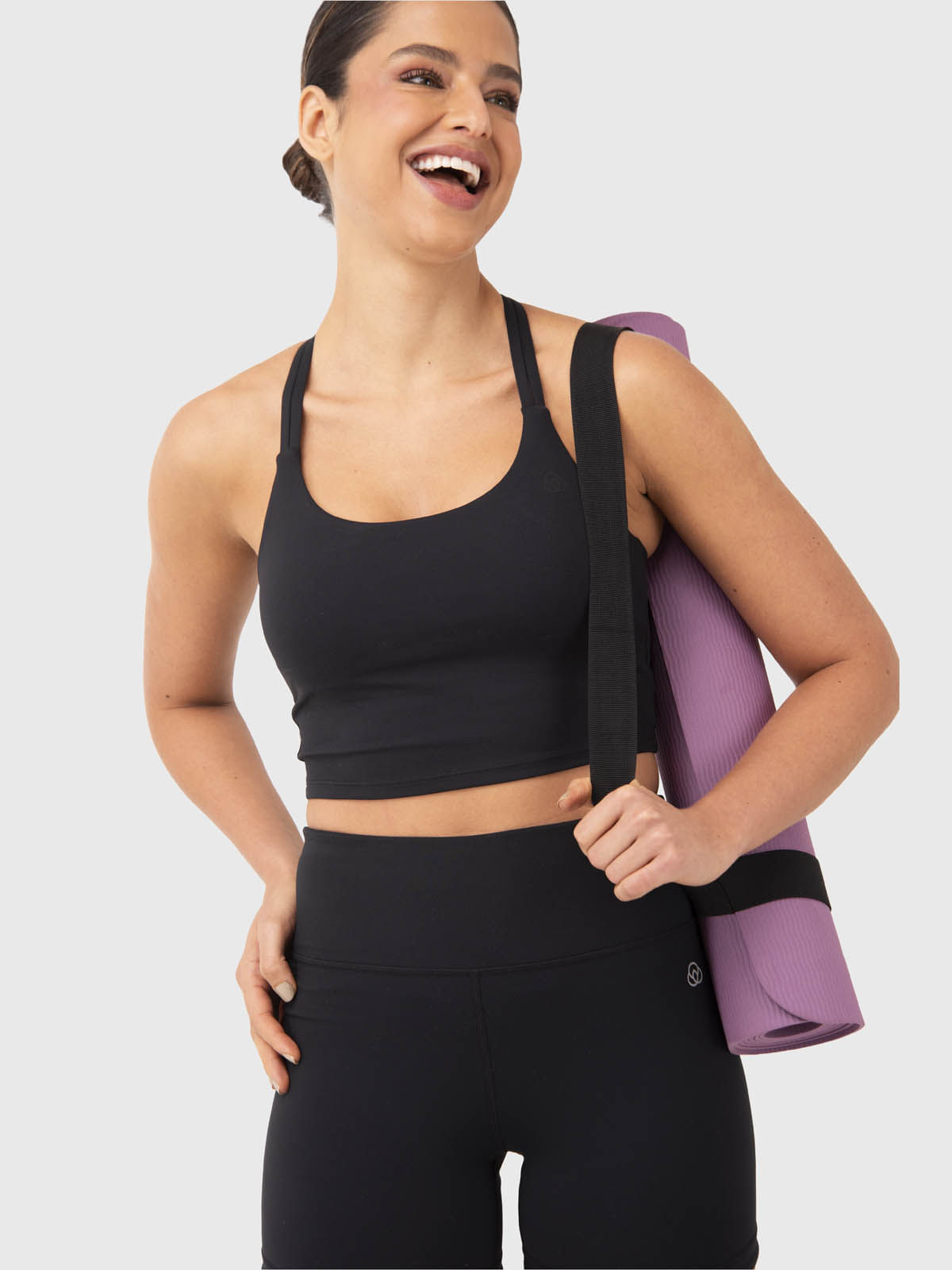 Bra Para Mujer Crop Clara Negro Bsoul
