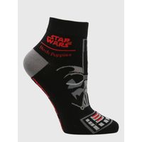 Medias Para Mujer SW Ped Darth Vader Negro Hush Puppies
