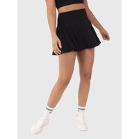 Falda Para Mujer Woven Pleated Skort Negro Bsoul