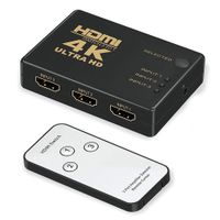 hdmi Switch 3 x 1 4k ULTRA HD con control remoto multiplica hdmi 3 x 1